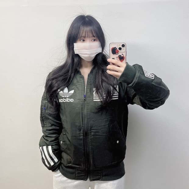 아디다스 오리지널 ma-1 플라이트 봄버 자켓 카키