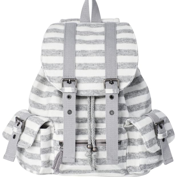 파히섬 wool stripe backpack gray
