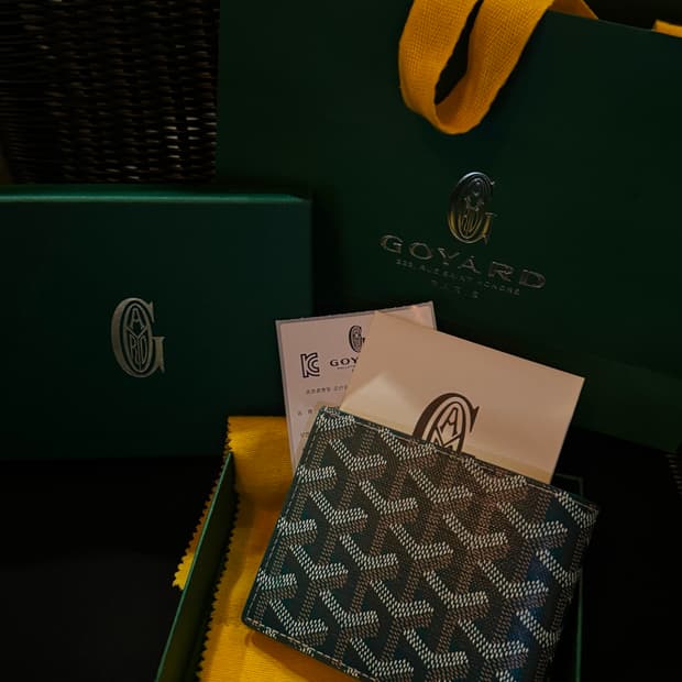 고야드 빅투아르 반지갑 그린 풀박스