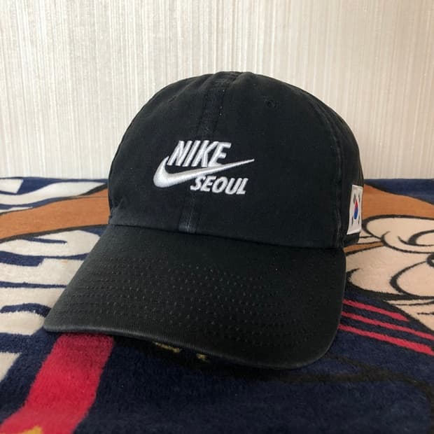 나이키서울(SEOUL) 한정모자/볼캡/태극기패치/블랙