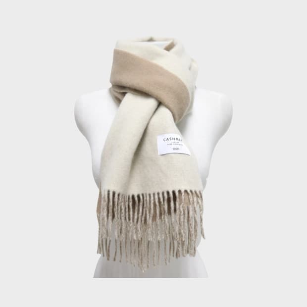 쉽스 투톤 캐시미어 머플러 61605