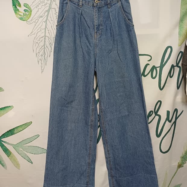 28~29인치 롱 와이드 팬츠_남여공용