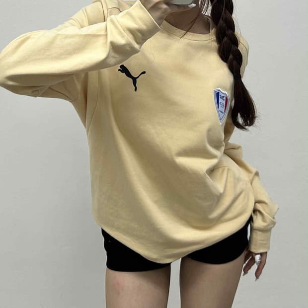퓨마 수원삼성 러블리힙 스웨트셔츠 맨투맨(100)