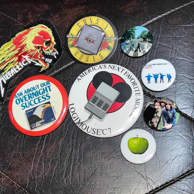 락밴드 빈티지 뱃지, 와펜 세트