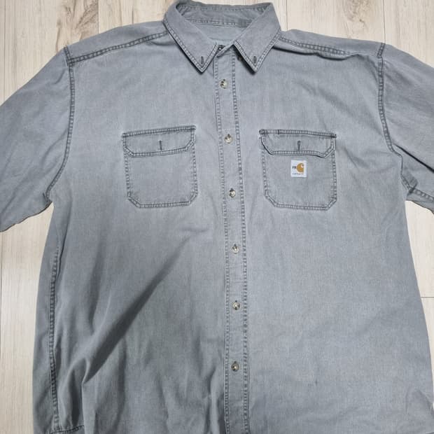 칼하트 반팔 그레이 워크셔츠 (XXXL)