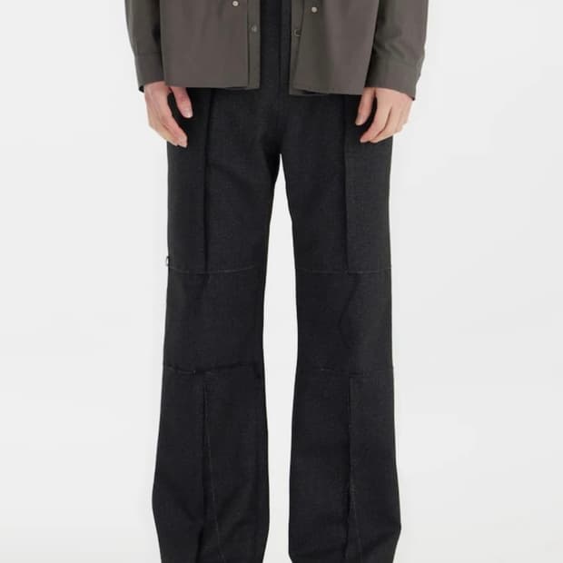 Youth cut-off flared pants