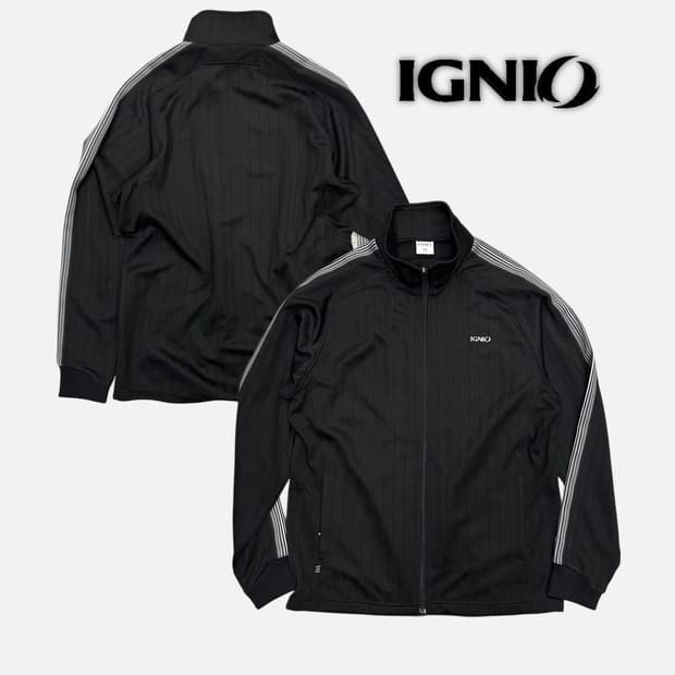 IGNIO black stripe logo jersey