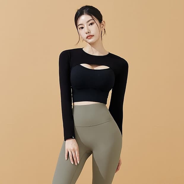 젝시믹스 소프트 터치 레이어드 롱슬리브 M