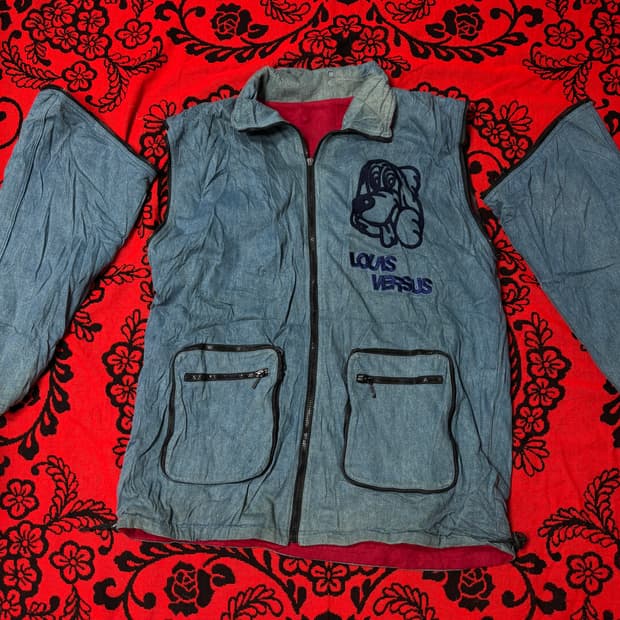 "Louis versus" harajuku y2k punk denim 