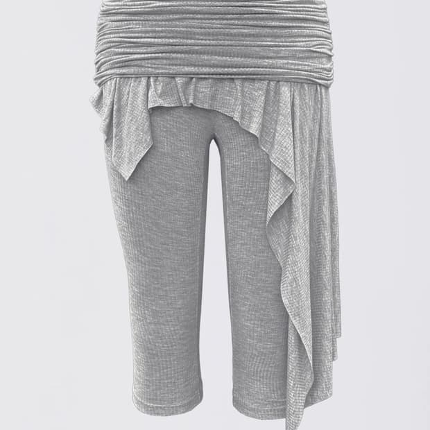 스컬프터 Asymmetric Skirt Leggings