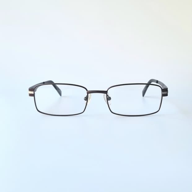 데드스탁 메탈 사각 빅사이즈 안경테 593