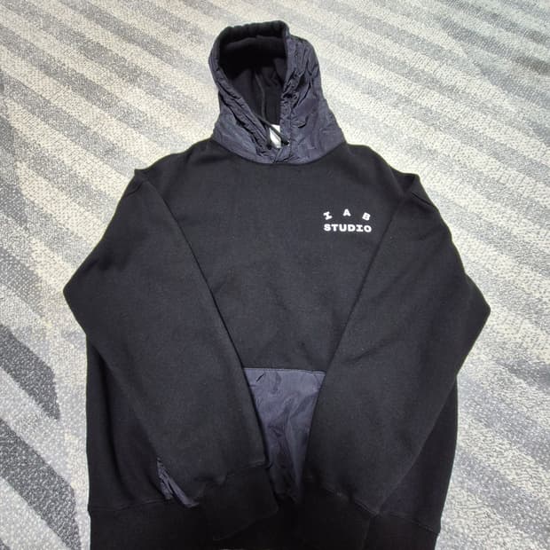 아이앱 우븐 후드티 xl