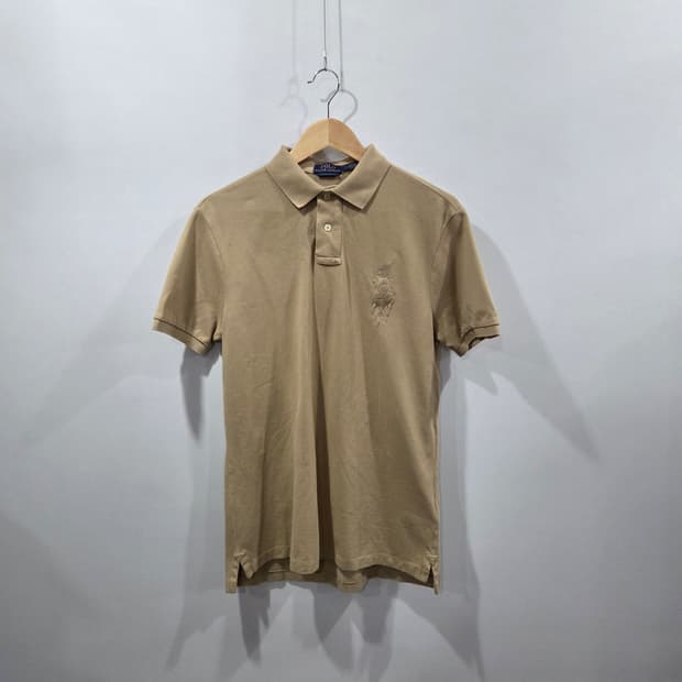 폴로랄프로렌 피케 카라 빅포니 베이지 반팔티 M 