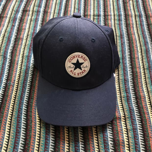 컨버스 척 테일러 로고 볼캡 네이비