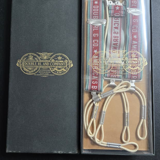 RRL DOUBLE RL & COMPANY 서스펜더입니다.
웨스턴 무드의