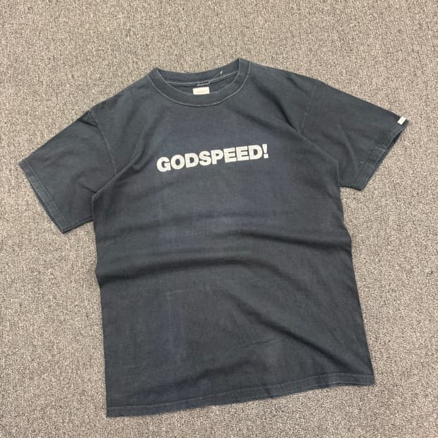 4)Number (N)ine 빈티지 GODSPEED! 프린팅 반팔