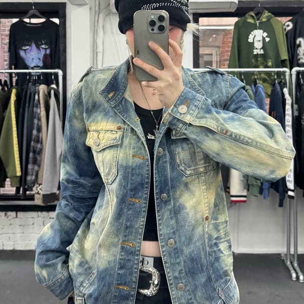 VTG 워시드 데님자켓