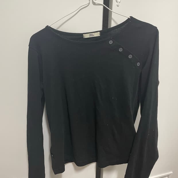 빈티지 사선 긴팔