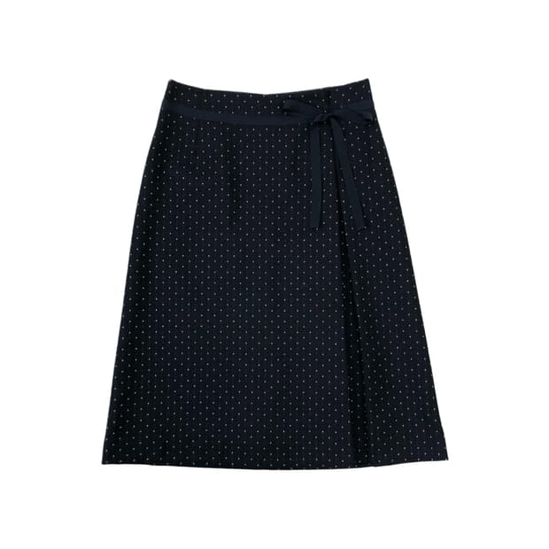 도트 리본 스커트