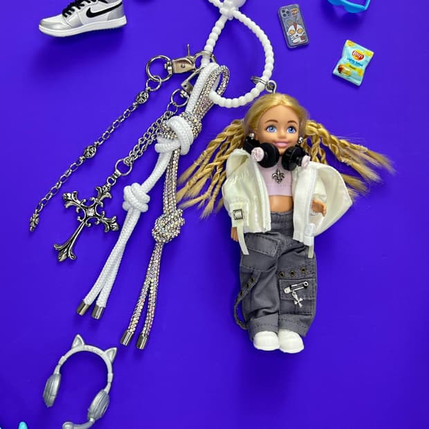 (19)바비키링 정품USA 마텔사 바비인형 커스텀키링