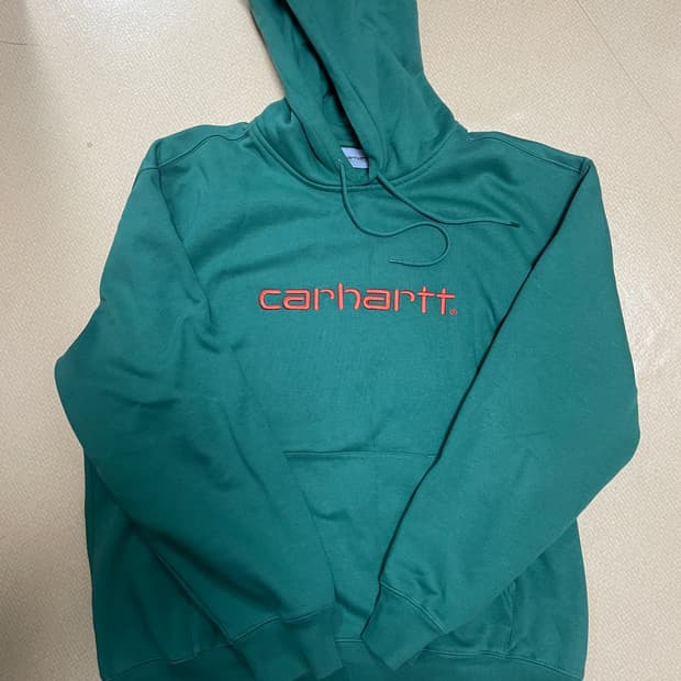[xxl] 칼하트wip 로고 딥그린 후드티 