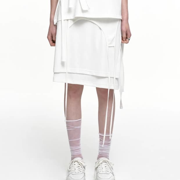 나체 FOLD LAYERED SKIRT 레이어드스커트