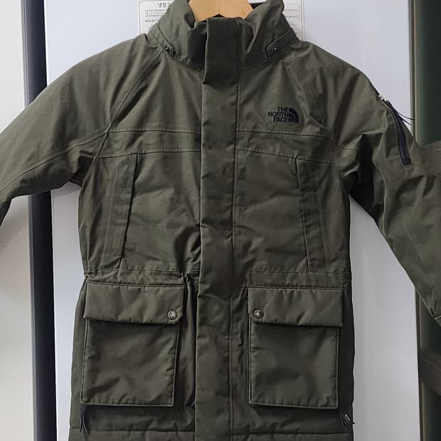 노스페이스 맥머도 키즈 패딩 120 카키