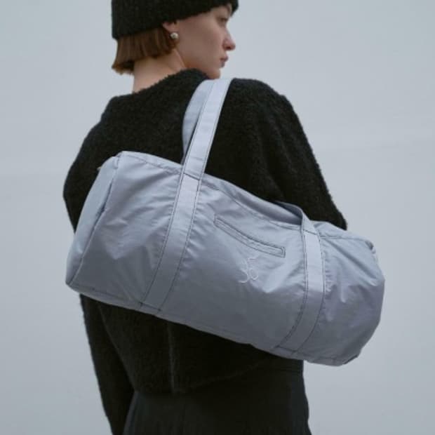 아코크 더플백 실버 라지 