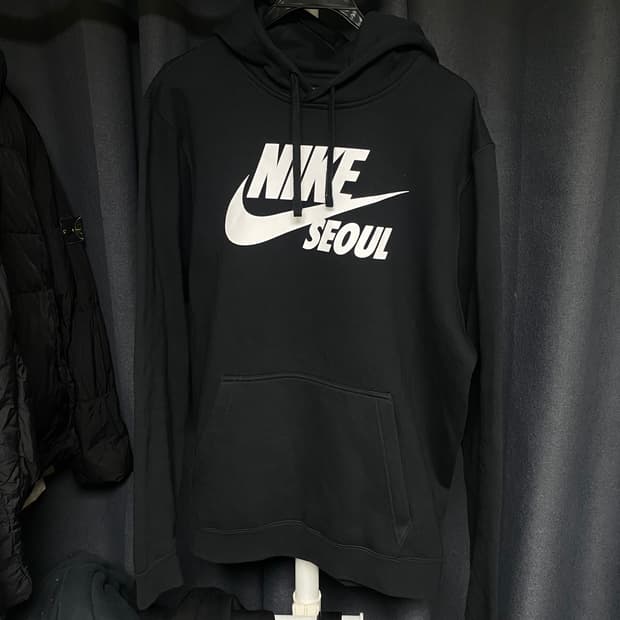 나이키 서울 후드티 블랙 XXL