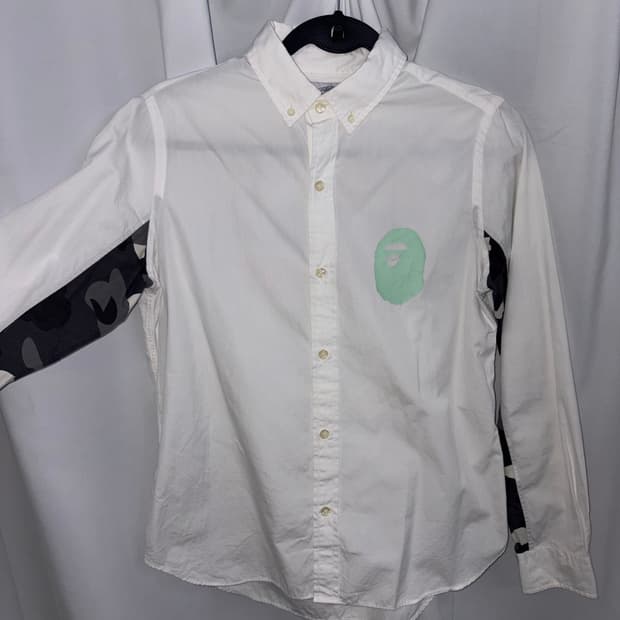 Bape 베이프 민트 카모 포인트 셔츠 s