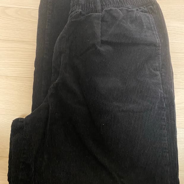 유니클로 GU 코듀로이 캐롯팬츠 블랙 L사이즈