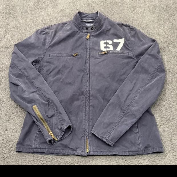 [정품/M] Polo Jeans 폴로진스 블랙 성조기 라이더 자켓 c1