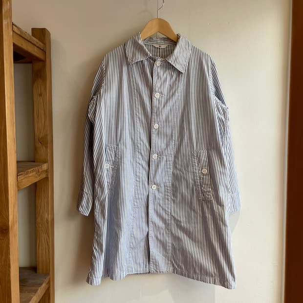 45R 히코리 패턴 샵 코트