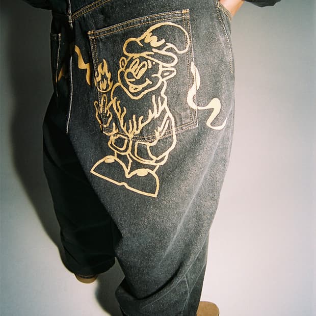 위캔더스 드워프 데님 팬츠 흑청 무신사 에이블리