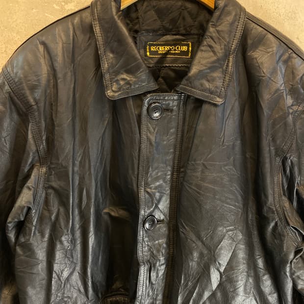 Japan vintage 리얼 소가죽 가죽자켓 레더자켓