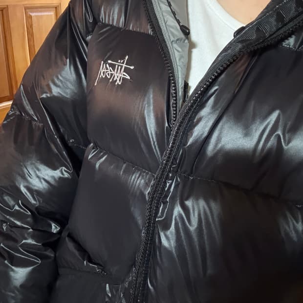 스투시 립스탑 패딩L