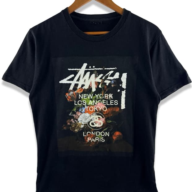 스투시 월드투어 플라워 반팔티셔츠2846