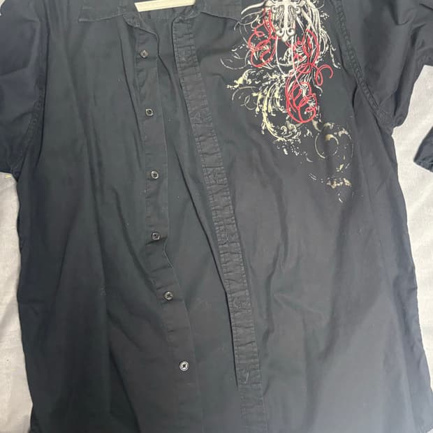 펑크 락시크 프린팅 셔츠