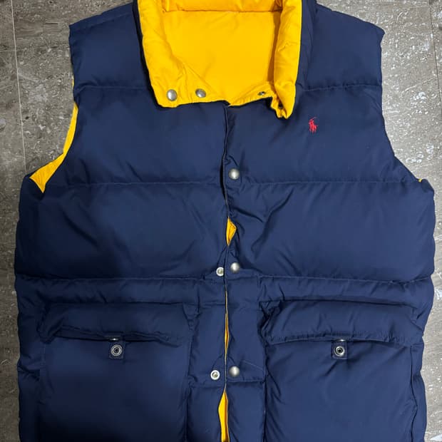 폴로 양면 패딩조끼