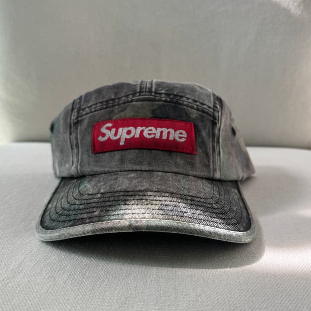 슈프림 오버다이드 캠프캡 우드랜드 카모 26SS