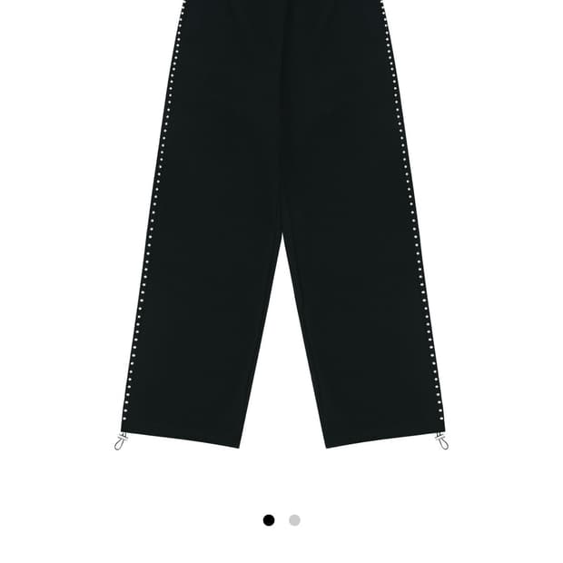 알디유 라인 스터드 팬츠