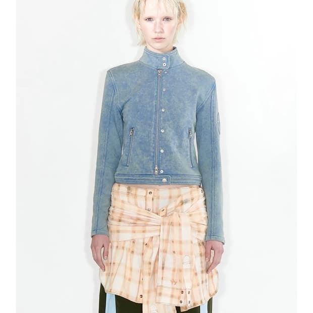 OPENYY JERSEY BIKER JACKET