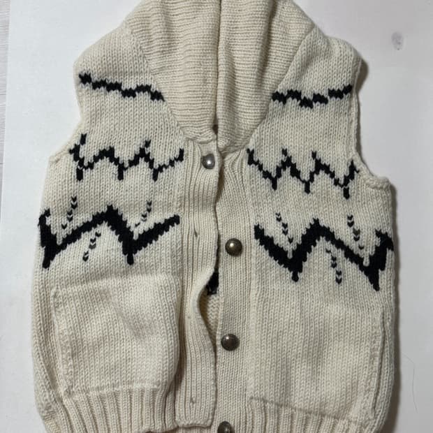 빈티지니트조끼