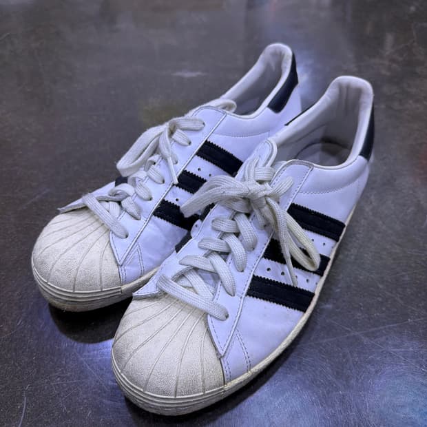 아디다스 80's 슈퍼스타 빈티지 화이트 블랙 스니커즈 260