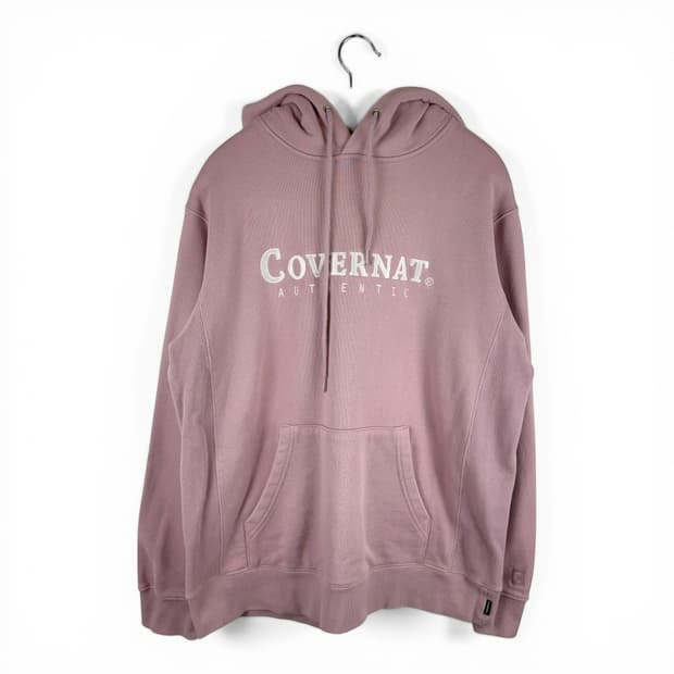 M) 커버낫 어센틱 로고 후드 티