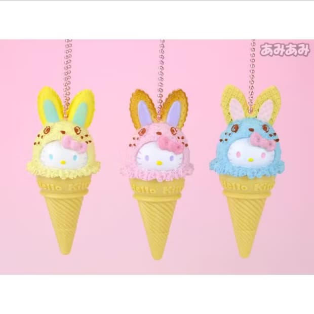 키티 아이스크림버니 볼펜