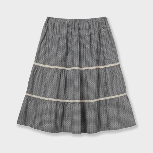 에이이에이이 aeae 스커트 PATTERN TIERED SKIRT
