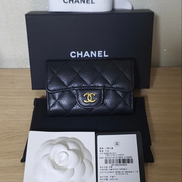 샤넬 캐비어 클똑 카드지갑/지갑 정품S급(보증서O)