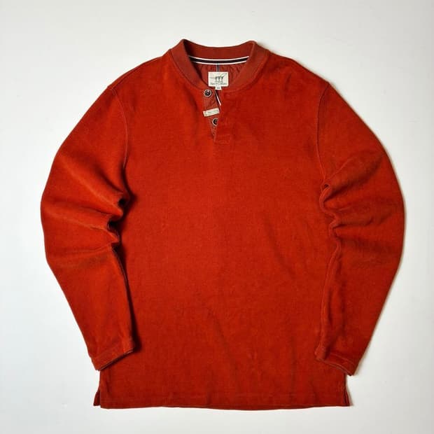 헨리코튼 더블 와플 헨리넥 니트 PN9352