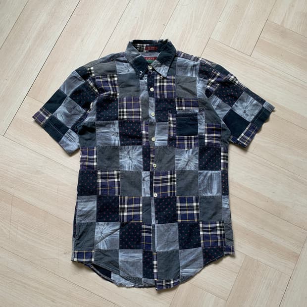 [CLEVE] mixed patch shirts_ made in USA